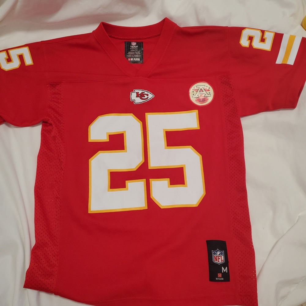NFL Team Apparel Kansas City Chiefs Jamaal Charles 25 Jersey Youth Medium 10-12